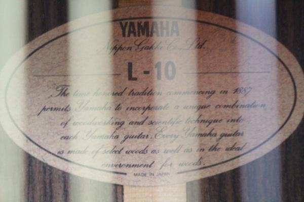 YAMAHA （ヤマハ）　L-10　アコースティックギターの画像1