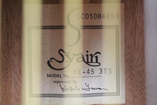 S.Yairi（Sヤイリ）エレアコ YE-45-3TSの画像1