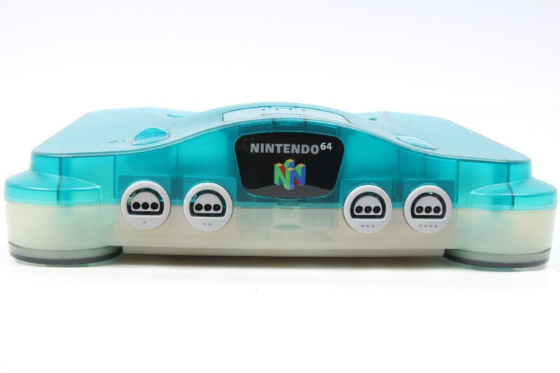 Nintendo64本体 クリアブルー AVケーブル・ACアダプター付きの画像1