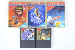 セガ・MARKⅢソフト 「R-TYPE」「忍び」「ボンバーレイド」など5本セットで レトロゲームの買取り品の画像
