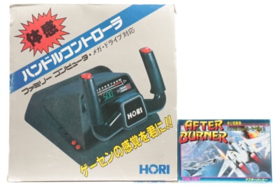 【外箱・説明書付き】 [アフターバーナー] ハンドルコントローラー セット FC/ファミコンソフト サンソフト 動作品
