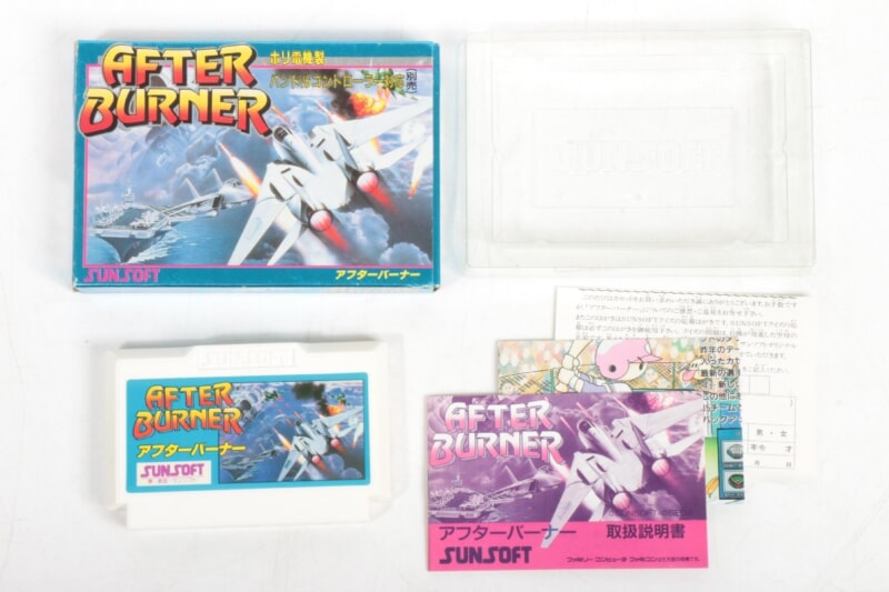 【外箱・説明書付き】 [アフターバーナー] ハンドルコントローラー セット FC/ファミコンソフト サンソフト 動作品の画像1