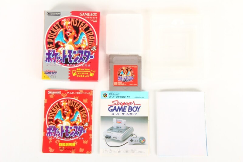 【外箱/説明書/地図付き】 ポケットモンスター  赤 ゲームボーイソフト/GBの画像1