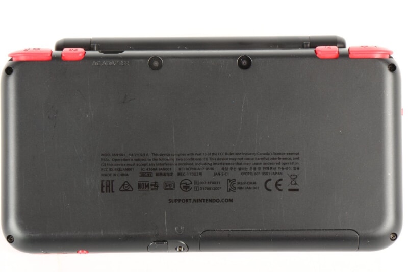 任天堂  new Nintendo 2DS LL 本体 レッド×ブラック ジャンクの画像1