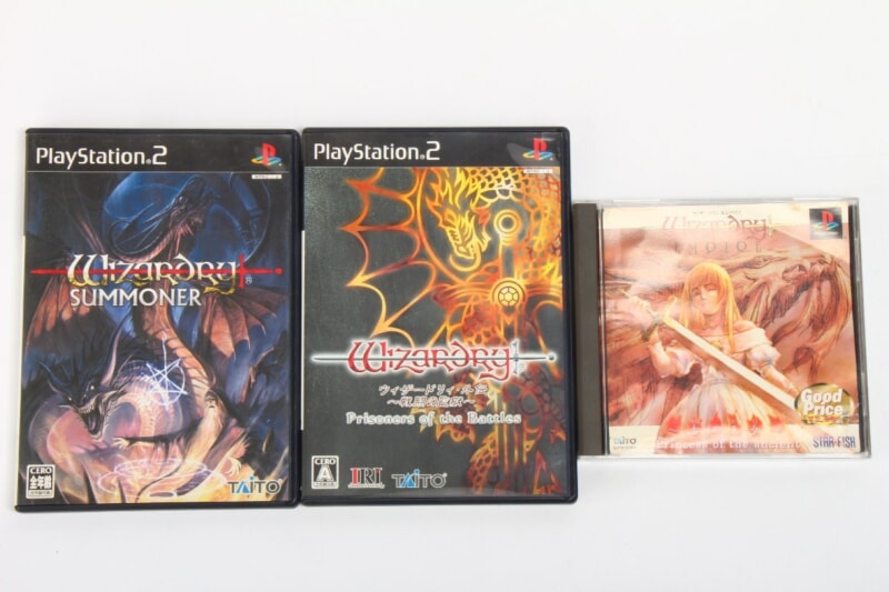 タイトー ウィザードリィ [エンパイア -古の王女-][外伝 -戦闘の監獄-][ウィザードリィ サマナー] 3点セット PS/PS2ソフトの画像1