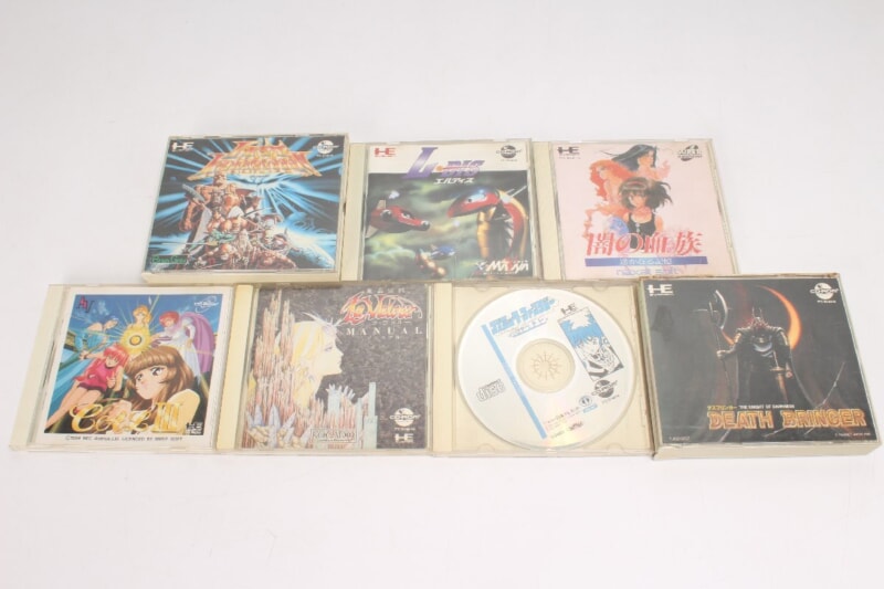 PCエンジン  ソフトまとめセット モンスターレアー/エルディス/闇の血族/コズミックファンタジーなどの画像1