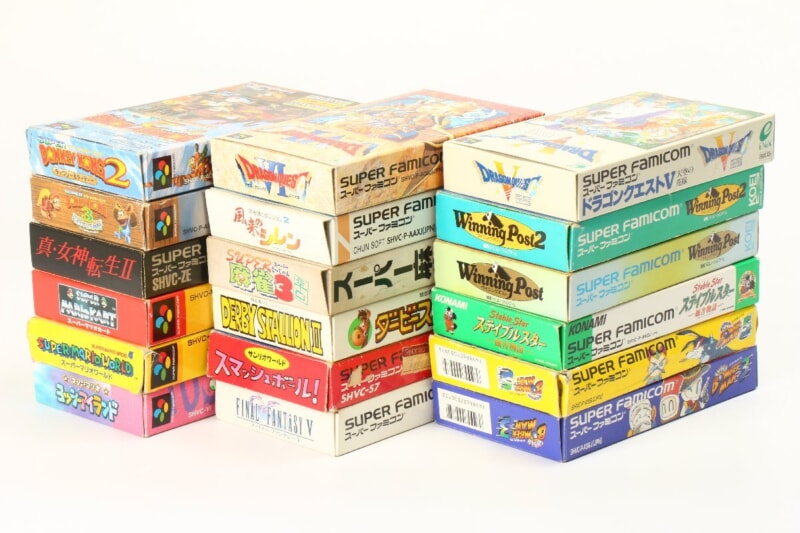 【外箱付き】 SFC/スーパーファミコンソフト まとめセット  ドラクエ/ドンキーコング/ボンバーマンなどの画像1