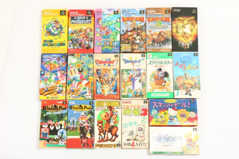 【外箱付き】 SFC/スーパーファミコンソフト まとめセット  ドラクエ/ドンキーコング/ボンバーマンなどの画像1