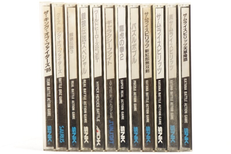 ネオジオCD ソフトまとめ [餓狼伝説][サムライスピリッツ][KOF] など 12本セットの画像1