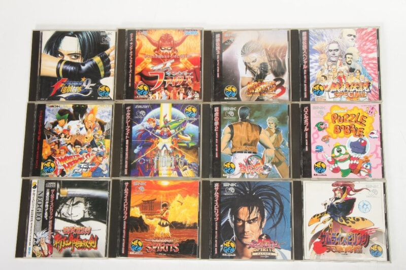 ネオジオCD ソフトまとめ [餓狼伝説][サムライスピリッツ][KOF] など 12本セットの画像1