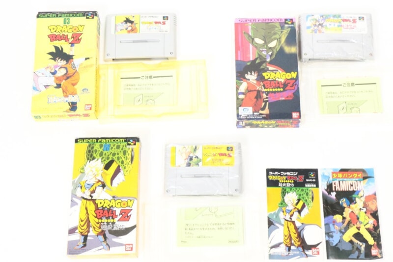 【外箱/説明書付き】ドラゴンボール 超悟空伝/超武闘伝/超サイヤ伝説 セット  スーパーファミコンソフト/SFCの画像1