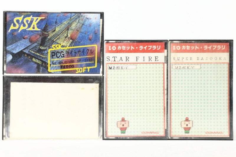 SHARP  MZ-80用ソフト カセットテープ版 [STAR FIRE][ライトサイクル] など4点の画像1