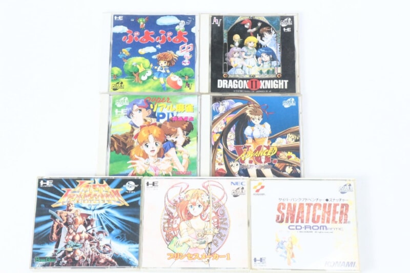 PCエンジン  ソフトまとめ ぷよぷよ/ハルマゲドン/ドラゴンナイト/スーパーリアル麻雀などの画像1