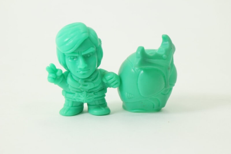 【当時物】 SD仮面ライダー倶楽部  マスクドライダー 1号/2号/アマゾン/ストロンガー 消しゴム マスク着脱の画像1