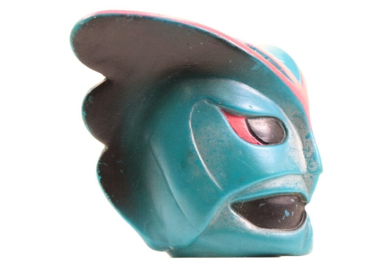 【当時物】 旧バンダイ [超人バロムワン] マスクのみ ソフビ 着脱の画像1