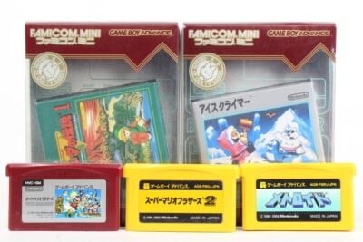 Nintendo ファミコンミニ [ゼルダの伝説/アイスクライマー/メトロイド/ スーパーマリオブラザーズ1 2] GBAソフトの買取り品の画像