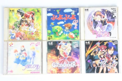 PCエンジン  ソフト6点 誕生/ぷよぷよCD/プリンセスメーカー2/ときメモ/ゲッツェンディナー/トップをねらえ2