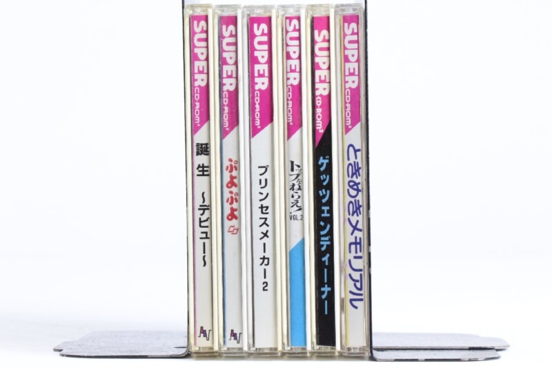 PCエンジン  ソフト6点 誕生/ぷよぷよCD/プリンセスメーカー2/ときメモ/ゲッツェンディナー/トップをねらえ2の画像1