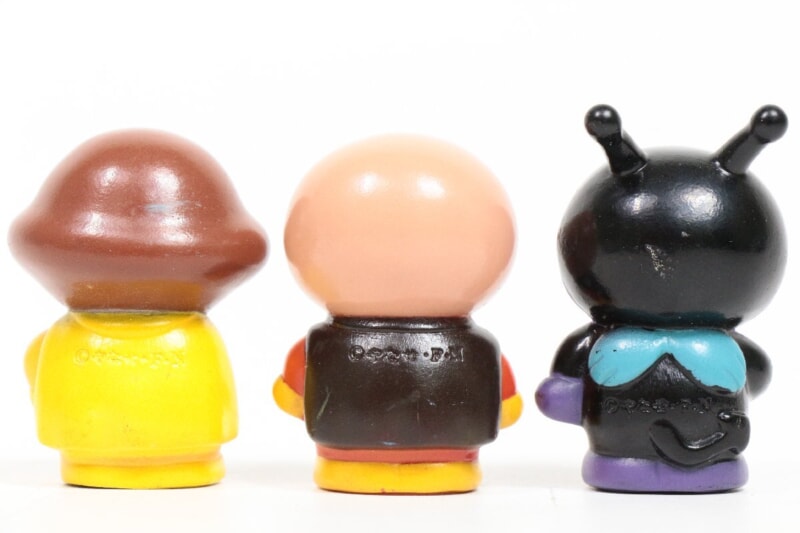 【当時物】 アンパンマン/カレーパンマン/バイキンマン 指人形セットの画像1