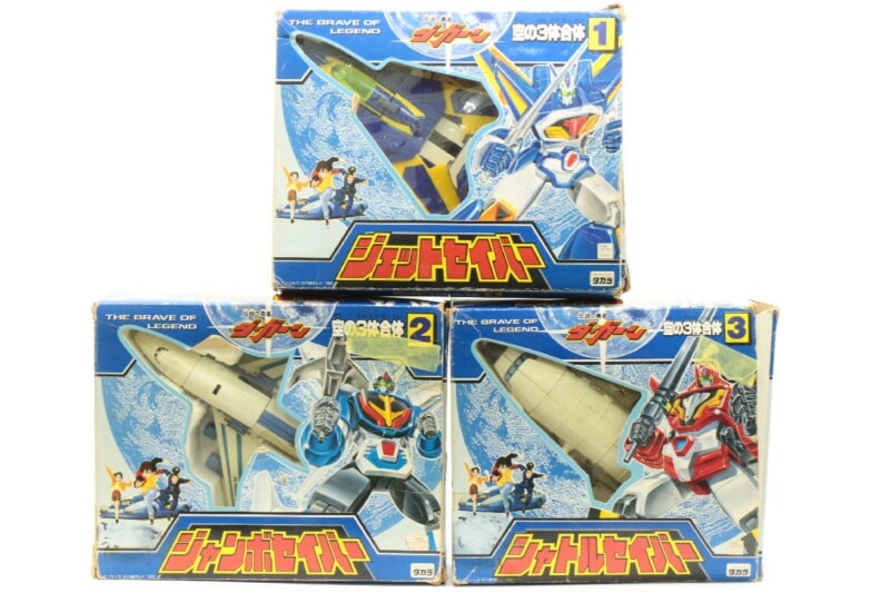 【当時物・外箱付】 タカラ  [ジェットセイバー][ジャンボセイバー][シャトルセイバー] 3点セット 伝説の勇者 ダ・ガーンの画像1