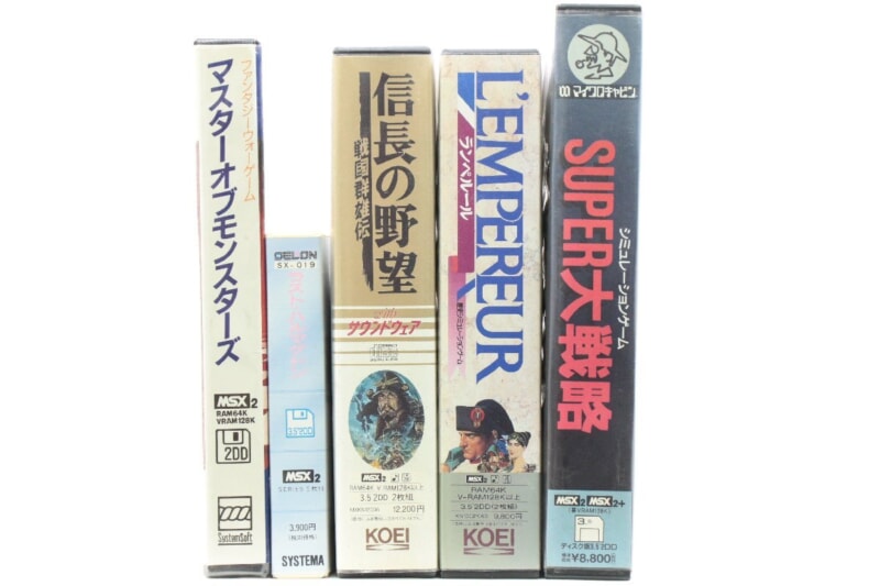 MSXソフト マスターオブモンスターズ・ラスト ハルマゲドン・信長の野望 ・ランペルール・スーパー大戦略の画像1