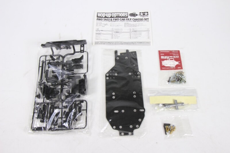 【未使用品】TAMIYA  ＦＲＰシャーシ コンバージョンセット(四駆TA02・FFシャーシ用) ホップアップオプションズ OP.166 タミヤの画像1