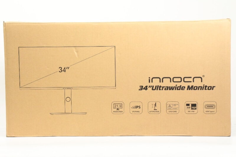 innocn  34インチ ウルトラワイドモニター PCモニター /液晶ディスプレイ [34B2Q-P（34C1Q）] ゲーミングPCモニター 2022年製の画像1