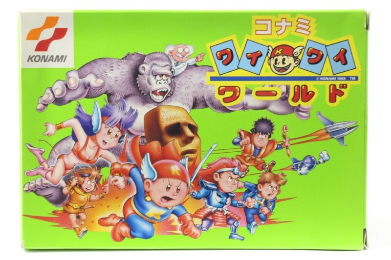【外箱・説明書付き】 ワイワイワールド  ファミコンソフト/FC コナミの画像1