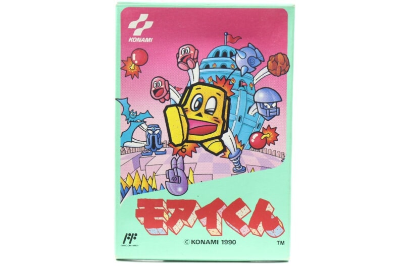 【外箱・説明書付き】 モアイくん  ファミコンソフト/FC コナミの画像1