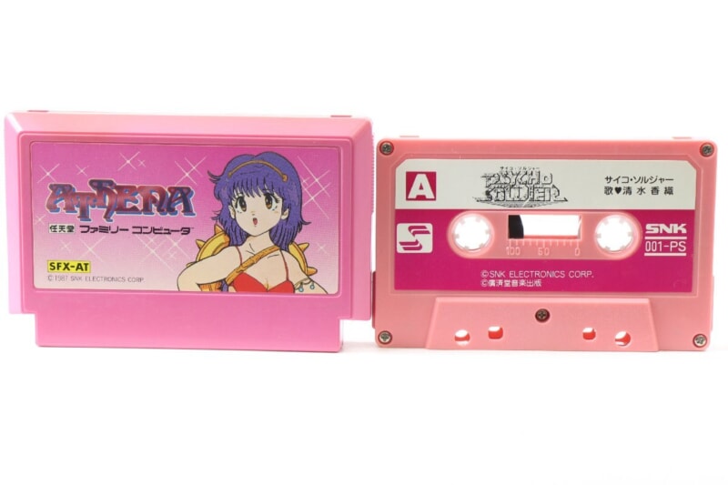 【外箱・説明書付き】 アテナ/ATTENA  サイコソルジャーミュージックカセット付き ファミコンソフト/FC SNKの画像1