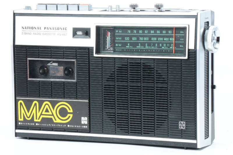 【当時物・外箱付】 ナショナル  [RQ-447] ３バンドカセットレコーダー ラジカセ 動作品の画像1
