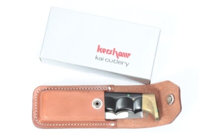 カーショウ  [1050] 折り畳みナイフ フォールディングナイフ サバイバル アウトドア Kai Cutlery ソフトケース付きの買取り品の画像