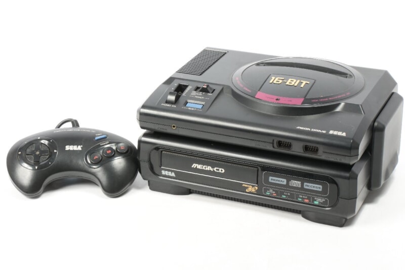 SEGA メガCD・メガドライブ 本体2点 バックアップRAMカートリッジ付きの画像1