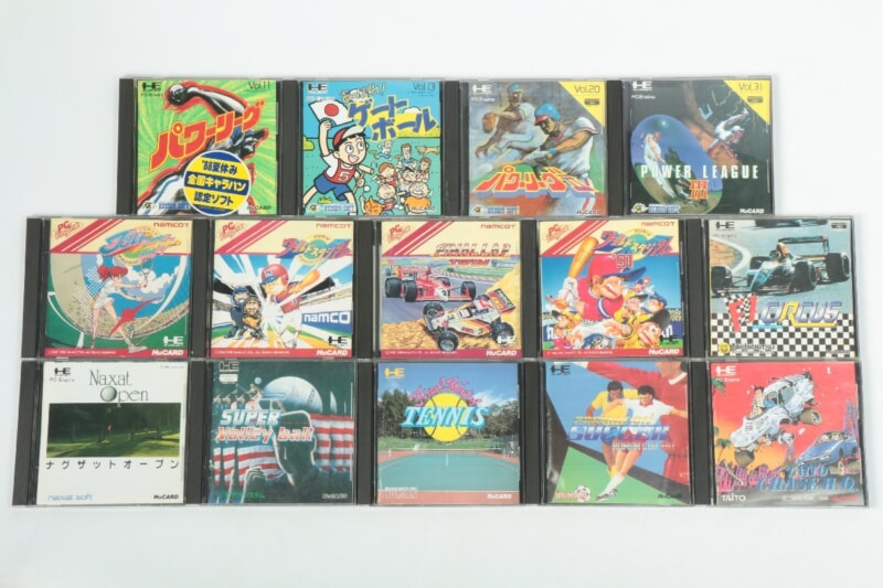 PCエンジン ソフト パワーリーグ・タイトー チェイスH.Q・ワールドコートなど スポーツ・レースゲームの画像1