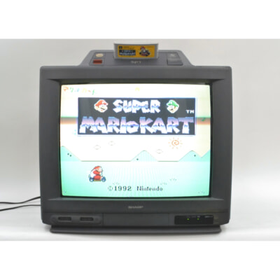 SHARP スーパーファミコン内蔵 21型ブラウン管テレビ 21G-SF1 地デジチューナーありの買取り品の画像