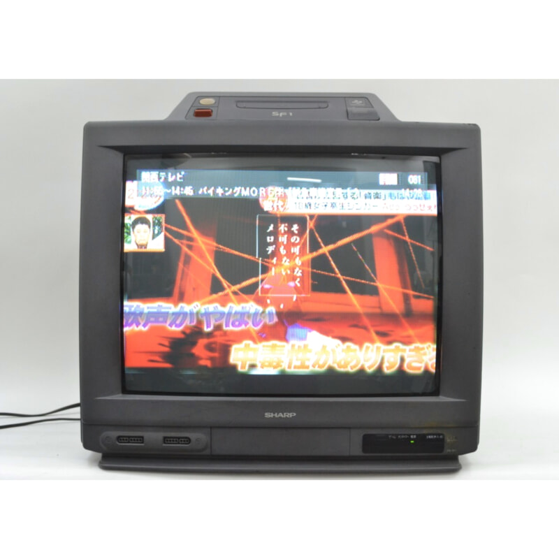SHARP スーパーファミコン内蔵 21型ブラウン管テレビ 21G-SF1 地デジチューナーありの画像1