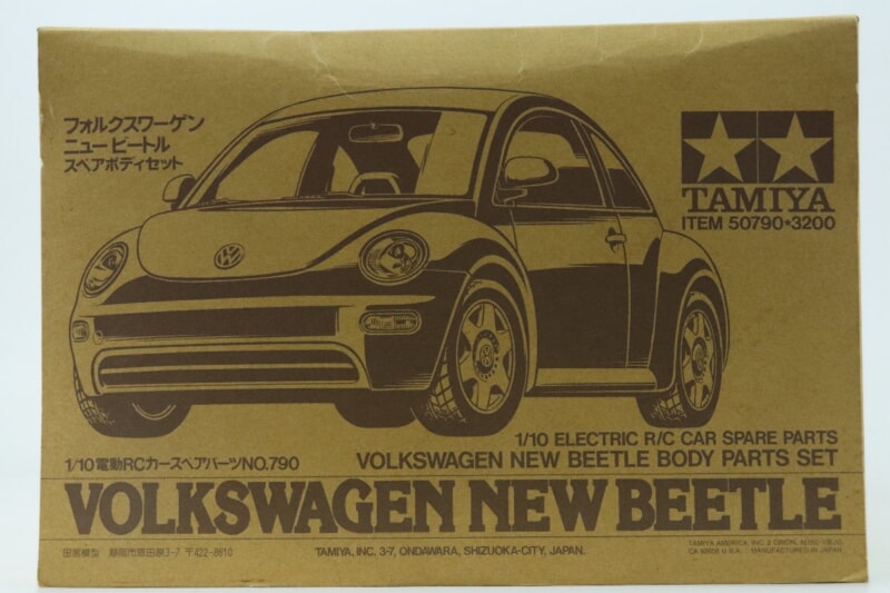 【未組立】 タミヤ  1/10 RC/ラジコンカースペアパーツNO.790フォルクスワーゲン ニュービートル スペアボディセット 50790の画像1
