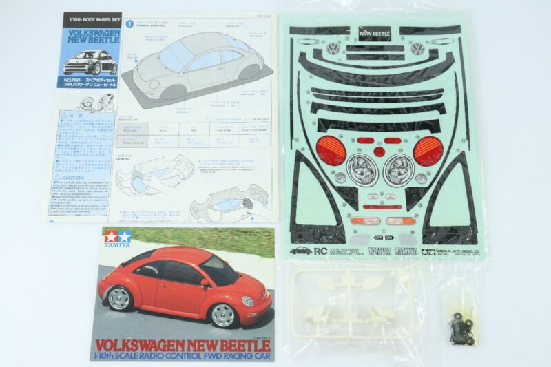 【未組立】 タミヤ  1/10 RC/ラジコンカースペアパーツNO.790フォルクスワーゲン ニュービートル スペアボディセット 50790の画像1