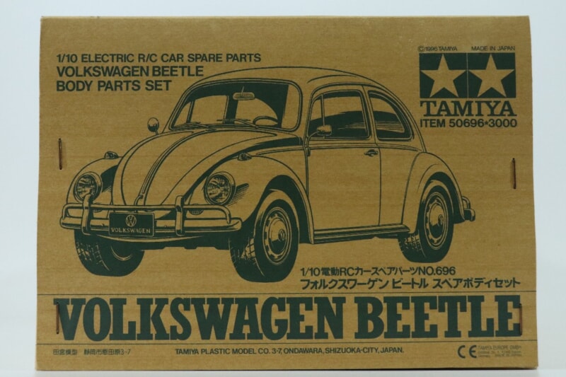 【未組立】 タミヤ  1/10 RC/ラジコンカースペアパーツNO.696フォルクスワーゲン ビートル スペアボディセット 50696の画像1