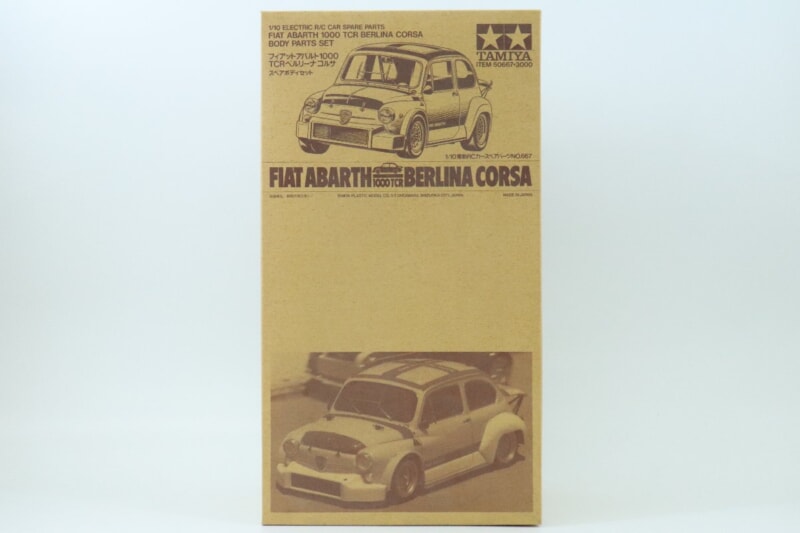 【未組立】 タミヤ  1/10 RC/ラジコン パーツNO.667 フィアットアバルト1000TCRベルリーナ コルサ スペアボディセット 50667の画像1