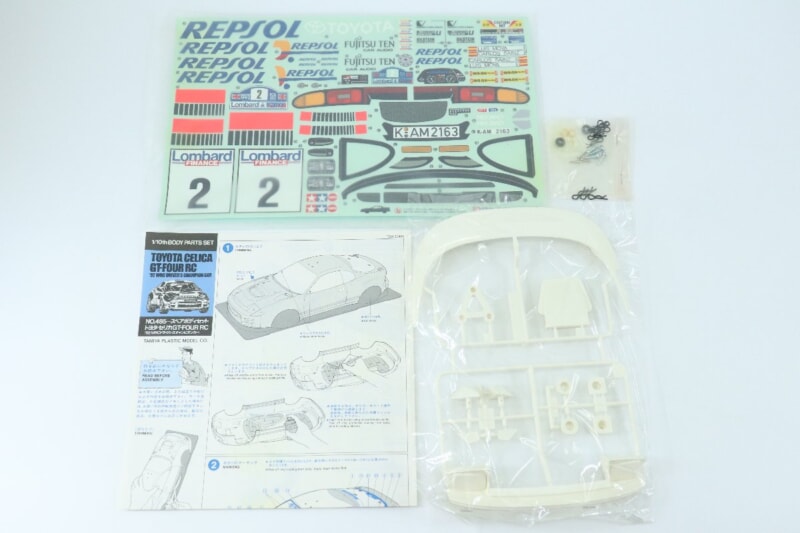 【未組立】 タミヤ  1/10 RC/ラジコン カースペアパーツNO.485 トヨタ・セリカGT-FOUR RC スペアボディセット 50485の画像1