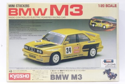 【未組立】 KYOSHO/京商  1/20 電動RC/ラジコンレーシングカー モーター付き BMW M3 ミニストックカー 3194