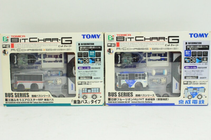 【未開封】TOMY/トミー  トミカ ビットチャージー 路線バスシリーズ ラジコン 小田急バス・東武バスなど6点セットの画像1