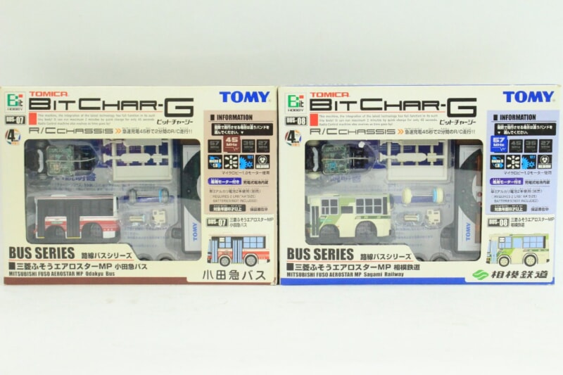 【未開封】TOMY/トミー  トミカ ビットチャージー 路線バスシリーズ ラジコン 小田急バス・東武バスなど6点セットの画像1