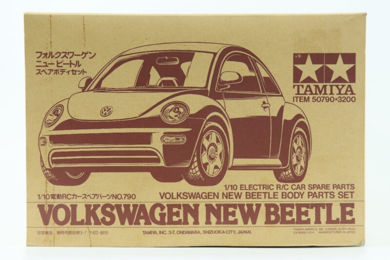 【未組立】 タミヤ  1/10 RC/ラジコンカースペアパーツNO.790フォルクスワーゲン ニュービートル スペアボディセット 50790の画像1