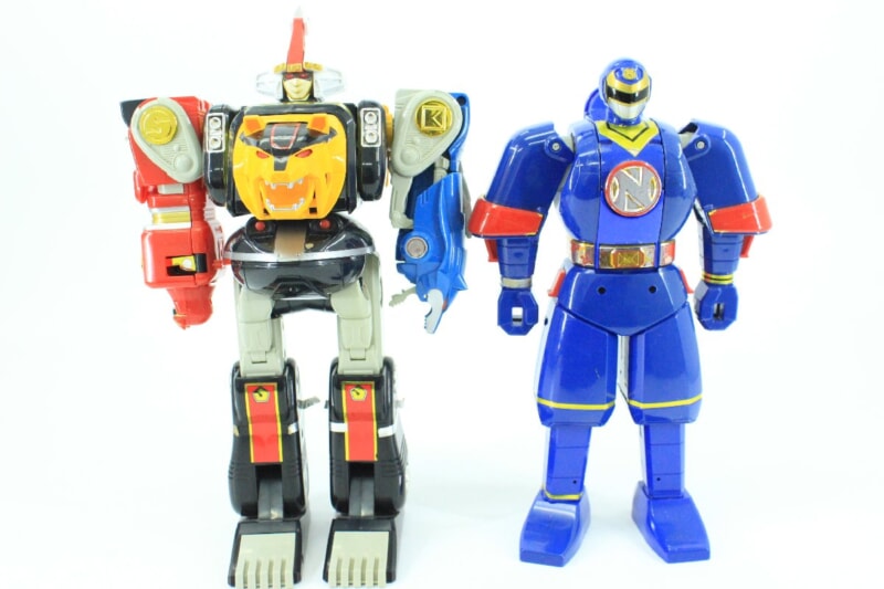 [当時物] 五神合体 DX 隠代将軍＋瞬間変化 DX ニンジャマン ２台セット  BANDAI/バンダイ 超合金 忍者戦隊カクレンジャーの画像1
