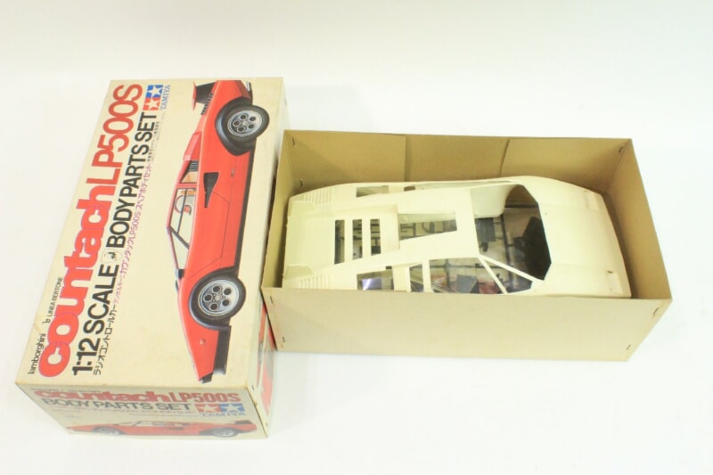 【組立途中】 タミヤ  1/12 RC/ラジコン ランボルギーニ カウンタックLP500S ≪スペアボディセット》 SP1062の画像1