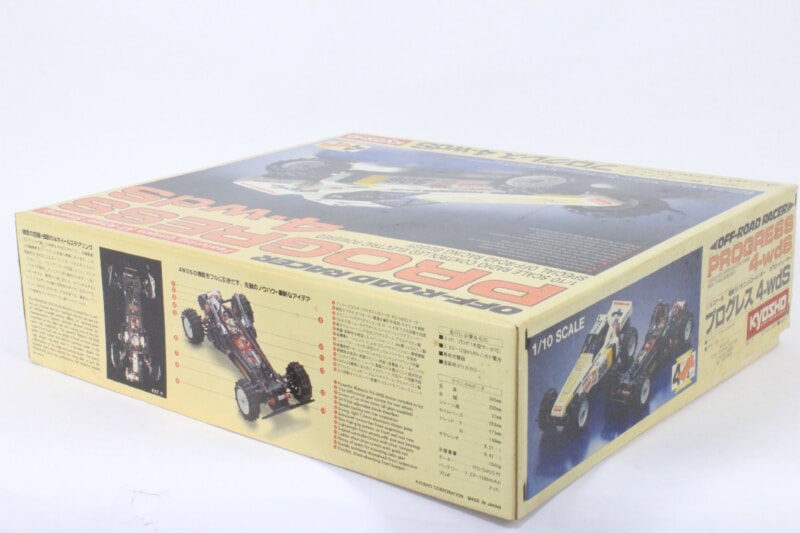【未組立】 KYOSHO/京商  1/10 電動RC/ラジコン バギー モーター付き オフロードレーサー プログレス 4-wdsの画像1