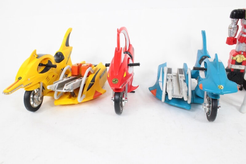 [当時物] 忍者戦隊カクレンジャーなど  フィギュアまとめセット [超合金 ニンジャホワイト/ホウオウレンジャー]など BANDAIの画像1