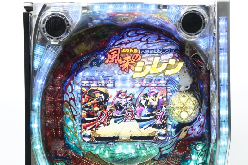 藤商事  [CR不思議のダンジョン 風来のシレンFPF] 1/399.610 オートコントローラー付き ジャンク パチンコ実機 100Vの画像1
